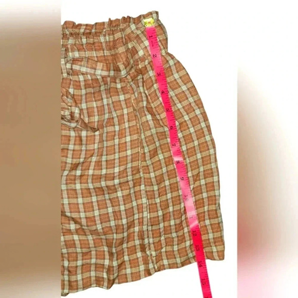 NWT American Eagle Plaid Drawstring Shorts Size Medium - Picture 4 of 5